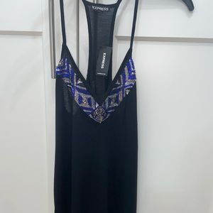 Brand new Express sequin spaghetti strap cami